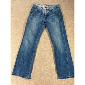 Urban Pipeline Mens Slim Fit Straight Leg Mid Rise Cotton Blue Denim Jeans 30x30